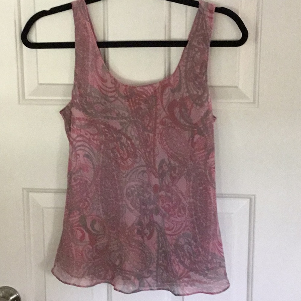 Chadwick’s rose and gray dressy tank top